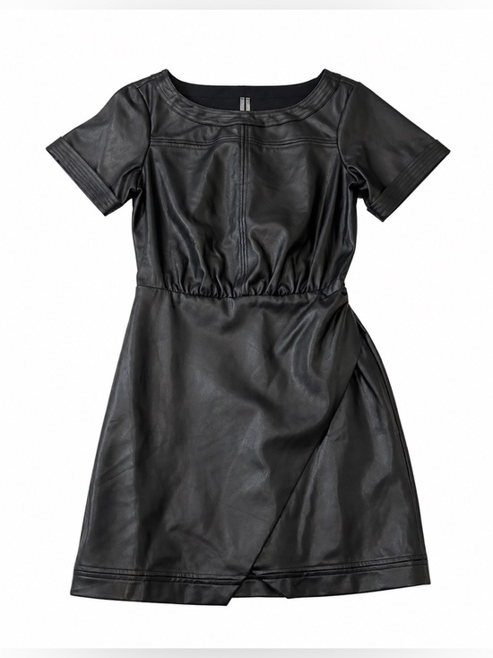 Anthropologie Dresses & Skirts - Anthropologie Black Faux Leather Mini Dress